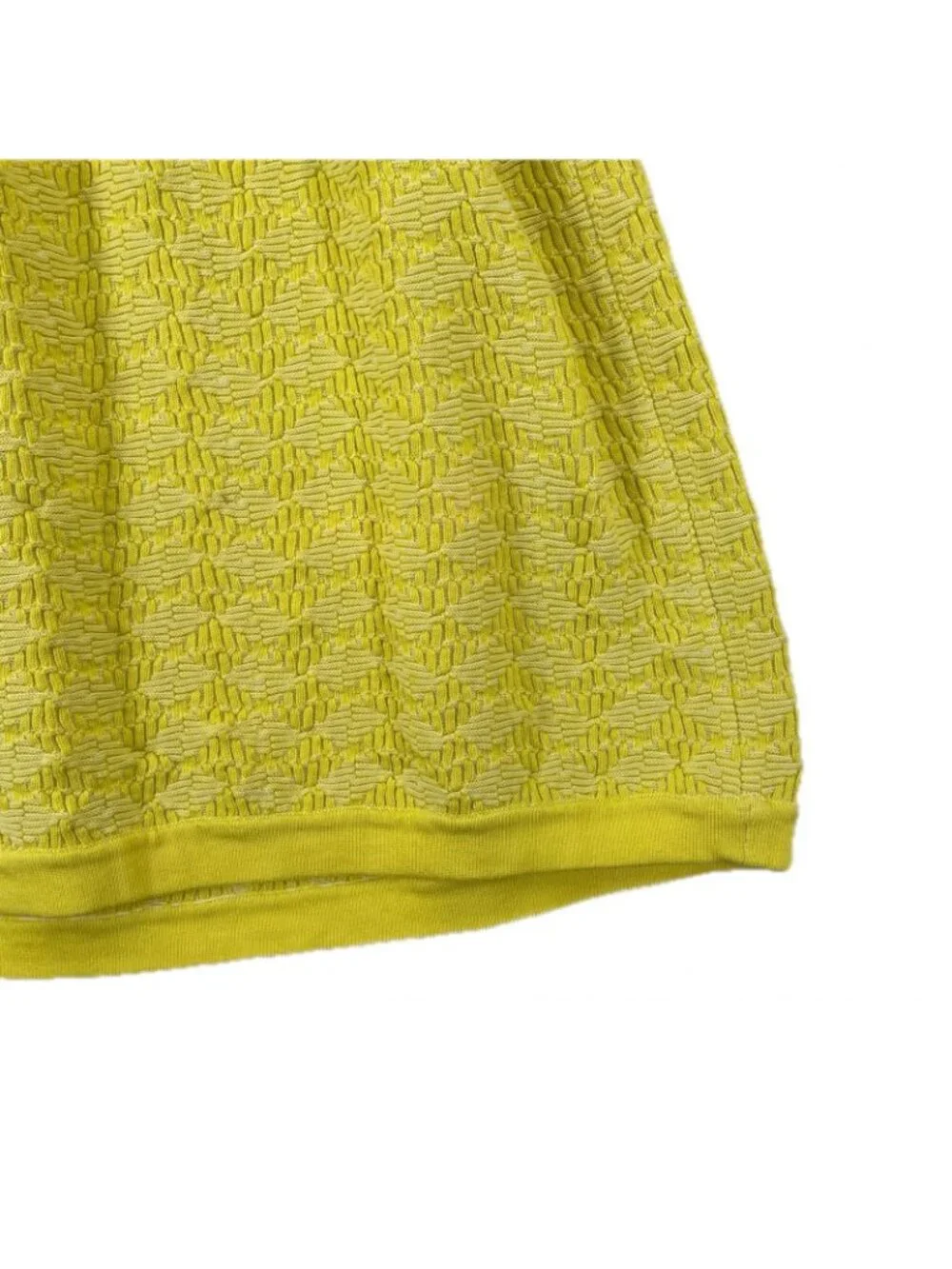 Chanel Flare Skirt SS Cotton Yellow 36